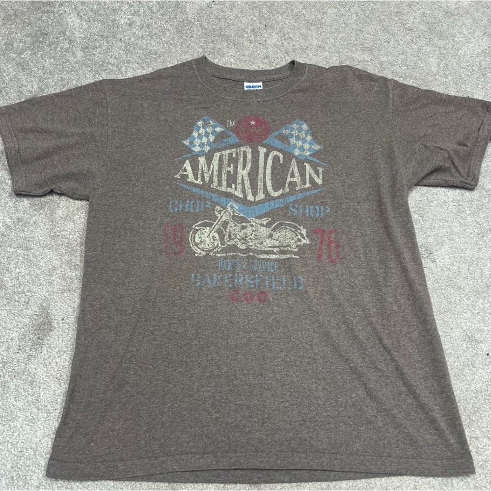 Vintage The Great American Chop Shop Bike Part and Service T-shirt
